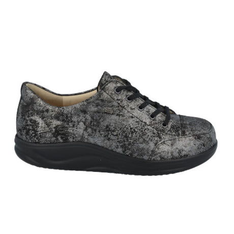 Finn Comfort Ikebukuro Lace Up (Women) - Neroargento Antares Dress-Casual - Sneakers - The Heel Shoe Fitters