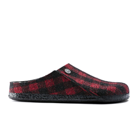 Birkenstock Zermatt Shearling Narrow Slipper (Women) - Red Plaid/Natural Dress-Casual - Slippers - The Heel Shoe Fitters