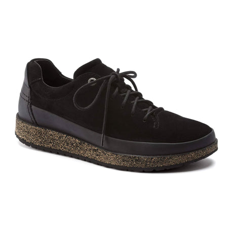 Birkenstock Honnef Low Lace Up (Unisex) - Black Suede Dress-Casual - Lace Ups - The Heel Shoe Fitters