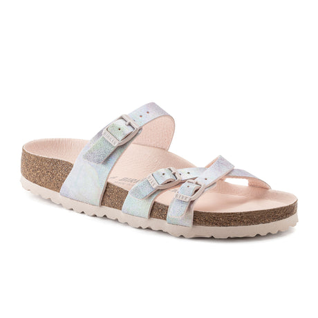 Birkenstock Franca Vegan Slide Sandal (Women) - Iridescent Light Rose Sandals - Slide - The Heel Shoe Fitters