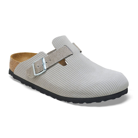 Birkenstock Boston Narrow Clog (Women) - Corduroy Stone Coin Dress-Casual - Clogs & Mules - The Heel Shoe Fitters