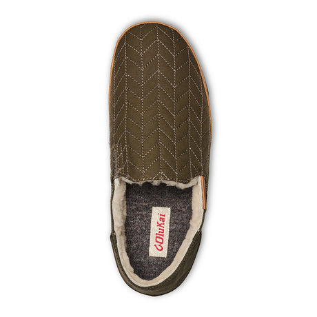 OluKai HanoHano Waxed Canvas Slipper (Men) - Husk/Husk Dress-Casual - Slippers - The Heel Shoe Fitters