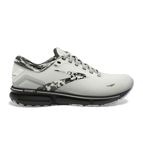 Brooks Ghost 15 Running Shoe (Women) - White/Ebony/Oyster Athletic - Running - The Heel Shoe Fitters