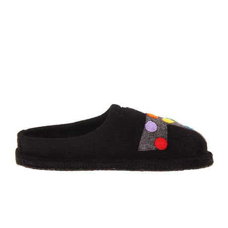 Haflinger Jack Slippers (Women) - Black Dress-Casual - Slippers - The Heel Shoe Fitters
