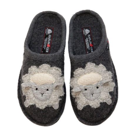 Haflinger Lamby Slipper (Women) - Grey Dress-Casual - Slippers - The Heel Shoe Fitters