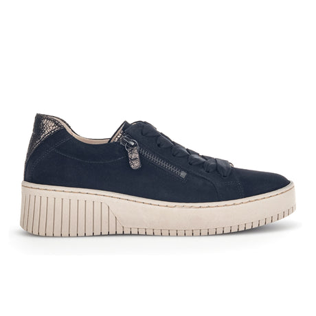 Gabor Dolly 33230 Platform Sneaker (Women) - Black Dust Nubuck/Broken Met Dress-Casual - Sneakers - The Heel Shoe Fitters