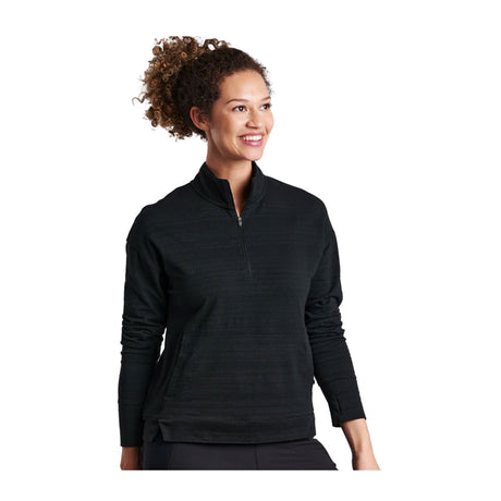 Kuhl Accel 1/2 Zip Long Sleeve Top (Women) - Black  - The Heel Shoe Fitters