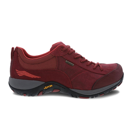 Dansko Paisley Low Hiking Shoe (Women) - Red Burnished Suede Hiking - Low - The Heel Shoe Fitters