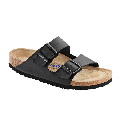 Birkenstock Arizona Birko-Flor Soft Footbed Slide Sandal (Unisex) - Black Sandals - Slide - The Heel Shoe Fitters