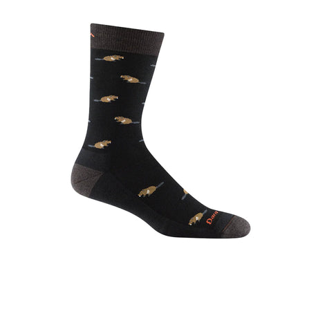 Darn Tough Sawtooth Lightweight Crew Sock with Cushion (Men) - Black Accessories - Socks - Performance - The Heel Shoe Fitters