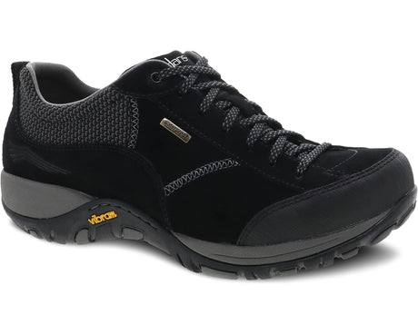 Dansko Paisley Low Hiking Shoe (Women) - Black/Black Suede Hiking - Low - The Heel Shoe Fitters