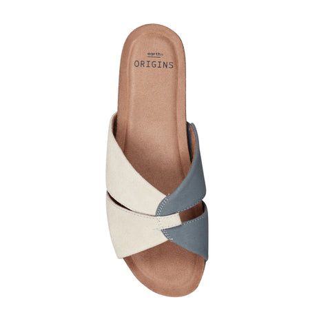 Earth Lexi Slide Sandal (Women) - Steel Blue Multi Sandals - Slide - The Heel Shoe Fitters