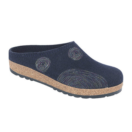 Haflinger GZ Spirit Clog (Women) - Navy Dress-Casual - Clogs & Mules - The Heel Shoe Fitters
