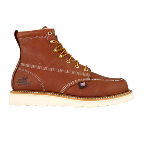 Thorogood American Heritage 6" Moc Toe Soft Toe Work Boot (Men) - Tobacco Boots - Work - 6 Inch - The Heel Shoe Fitters