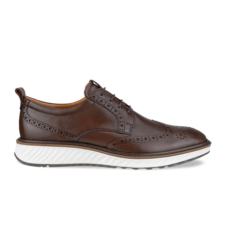 ECCO St. 1 Hybrid Brogue (Men) - Cocoa Brown Dress-Casual - Derby Shoes - The Heel Shoe Fitters