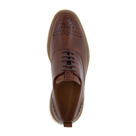 ECCO St. 1 Hybrid Derby Wingtip Oxford (Men) - Cognac Dress-Casual - Oxfords - The Heel Shoe Fitters
