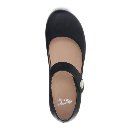 Dansko Beatrice Mary Jane (Women) - Black Burnished Nubuck Dress-Casual - Mary Janes - The Heel Shoe Fitters