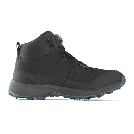 Icebug Stavre BUGrip GTX Winter Hiking Boot (Men) - Black/Petroleum with Studs Hiking - Mid - The Heel Shoe Fitters