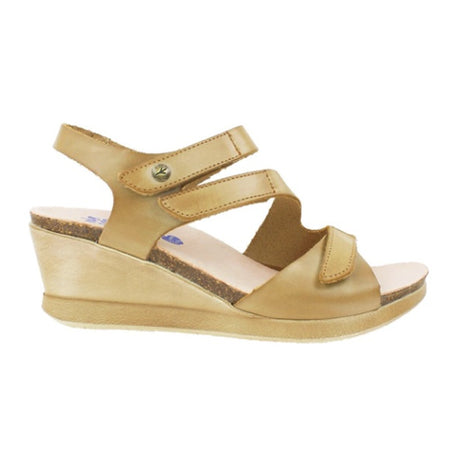 Wanda Panda Madonna (Women) - Taupe Sandals - Heel/Wedge - The Heel Shoe Fitters