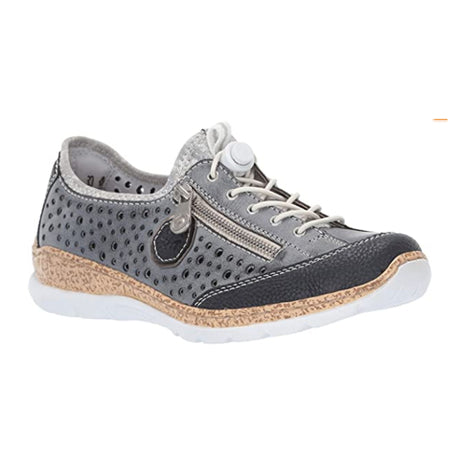Rieker Nikita N42P6-14 Sneaker (Women) - Pazifik/Atlantic Athletic - Casual - Lace Up - The Heel Shoe Fitters