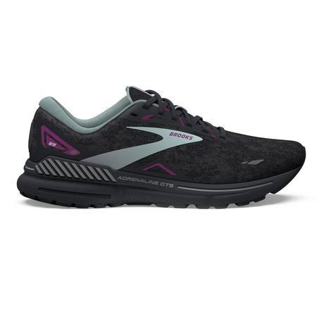 Brooks Adrenaline GTS 23 Running Shoe (Women) - Black/Light Blue/Purple Athletic - Running - The Heel Shoe Fitters